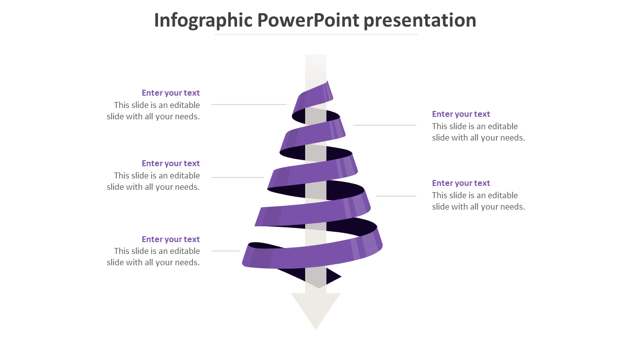 infographic powerpoint presentation-purple